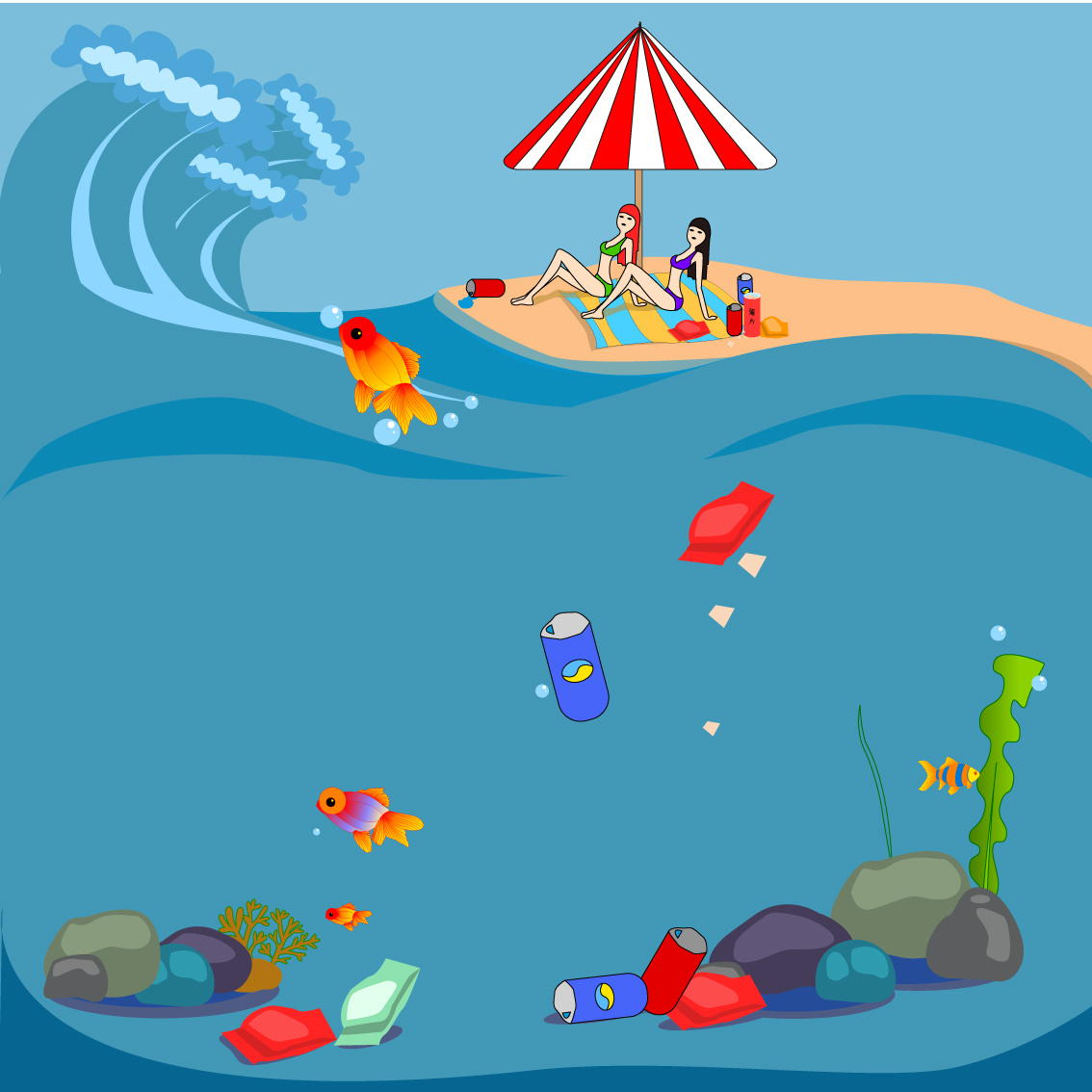 生态海洋|插画|插画习作|矜持ee - 原创作品 - 站酷 (zcool)