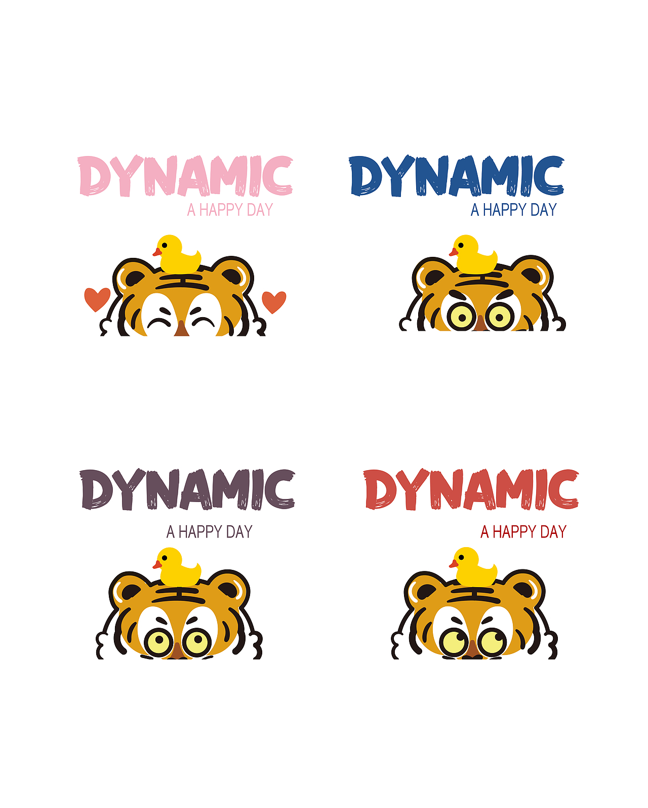 虎插画IP表情包手机壳潮牌T恤矢 T恤热转印烫画贴定制（图ZMjUzNDEwMDU2） - 商业插画 - 站酷设计师阿茹生肖IP原创素材 - 站酷ZCOOL