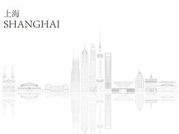 上海地标建筑线稿 矢量文件