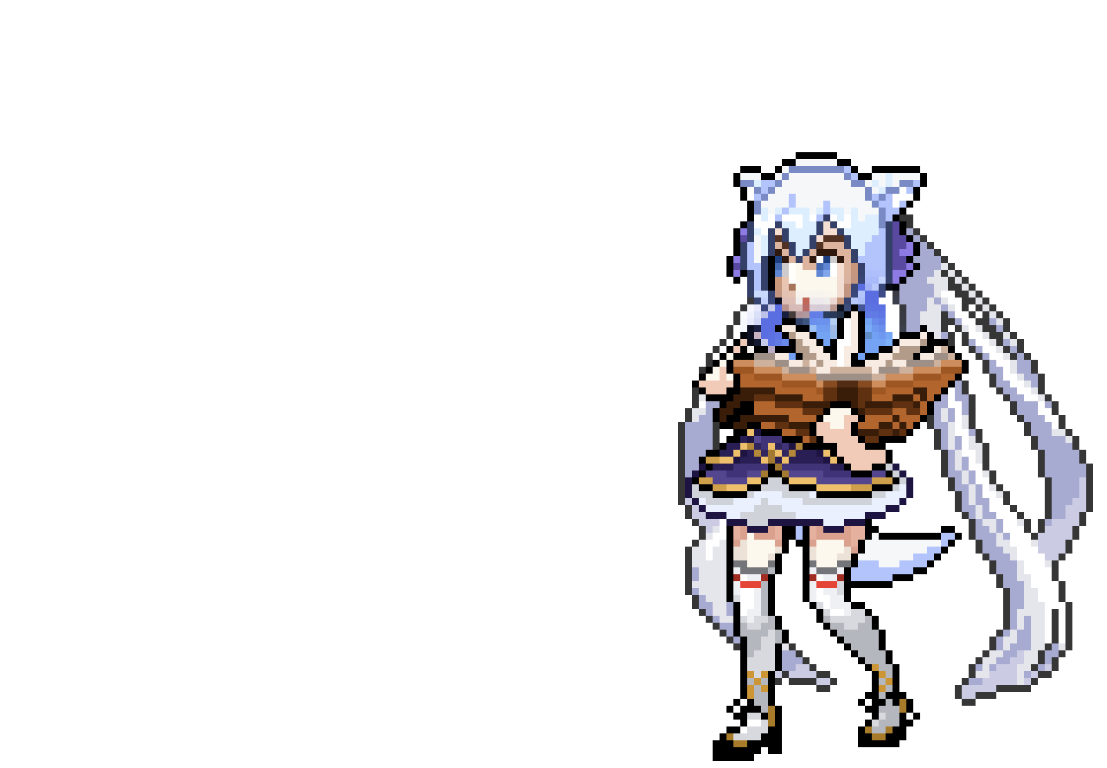 像素动画，魔法少女像素画，剑与魔法像素画，像素角色