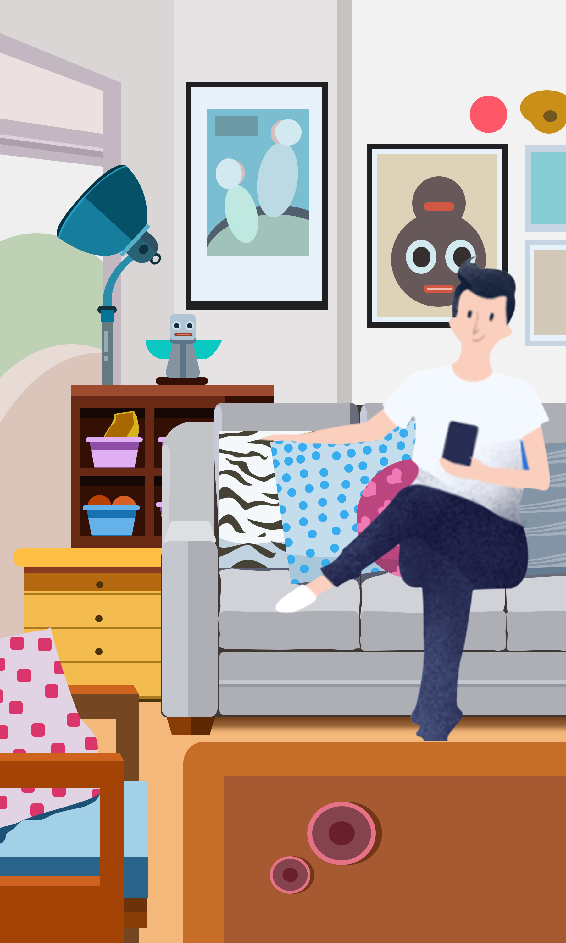 插画《室内系列--客厅》