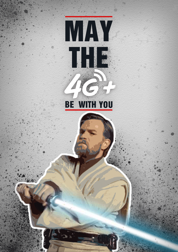 中国移动 星球大战热点图 MAY THE 4G BE WITH YOU（图ZNDA0MjA1NzI=） - 商业插画 - 站酷设计师SHADOWBIRD1212原创素材 - 站酷ZCOOL