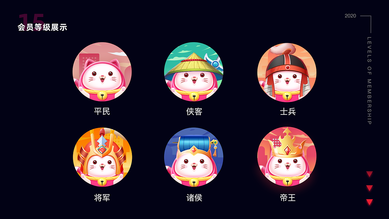 【快猫直播APP】勋章视觉升级设计（图ZMjM0MDcyMTUy） - 图标 - 站酷设计师养生打工人原创素材 - 站酷ZCOOL