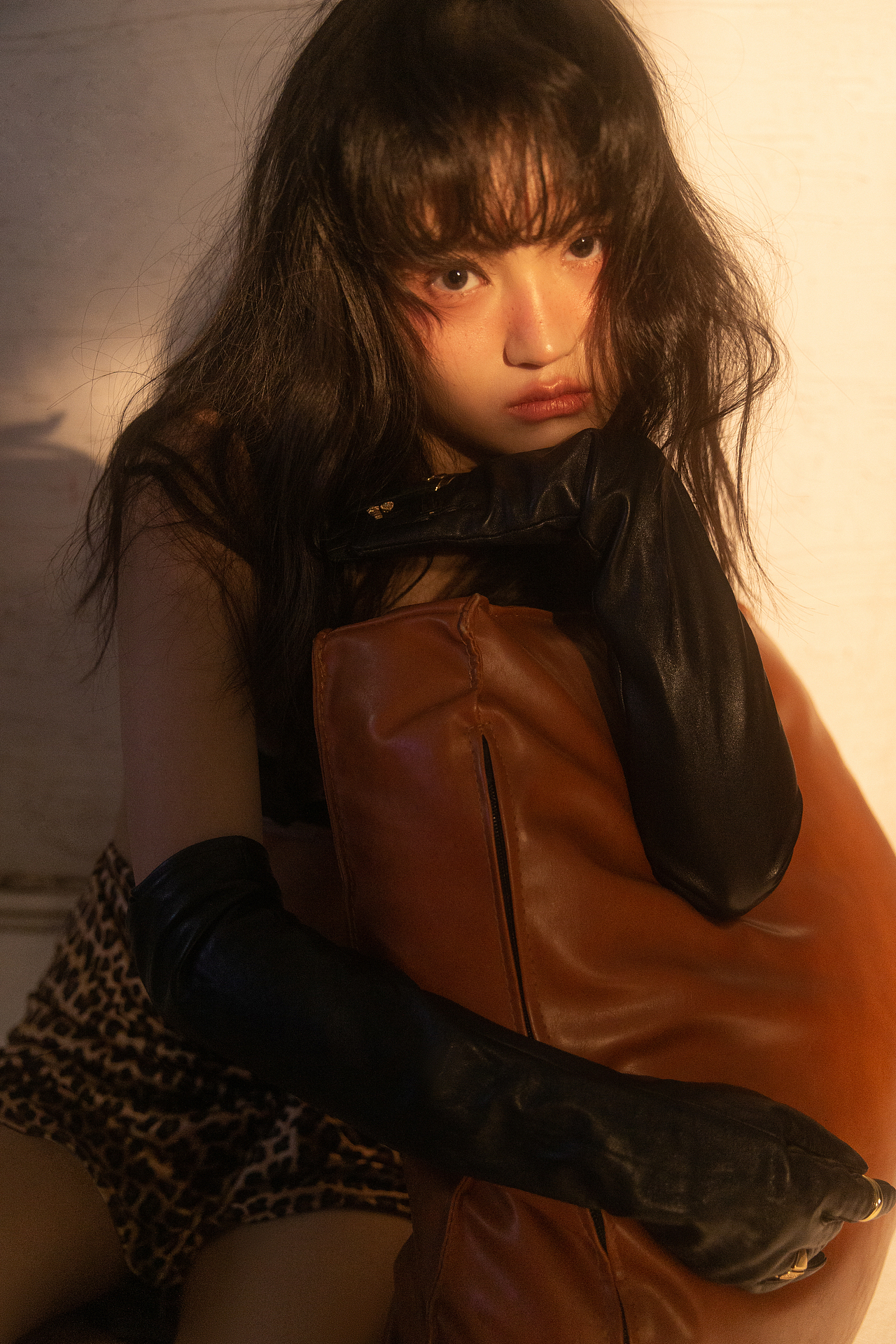 小雀斑  慵懒造型   真的很绝