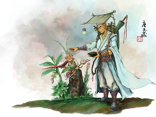原创漫画《西游神魔妖怪》系列：唐三藏
