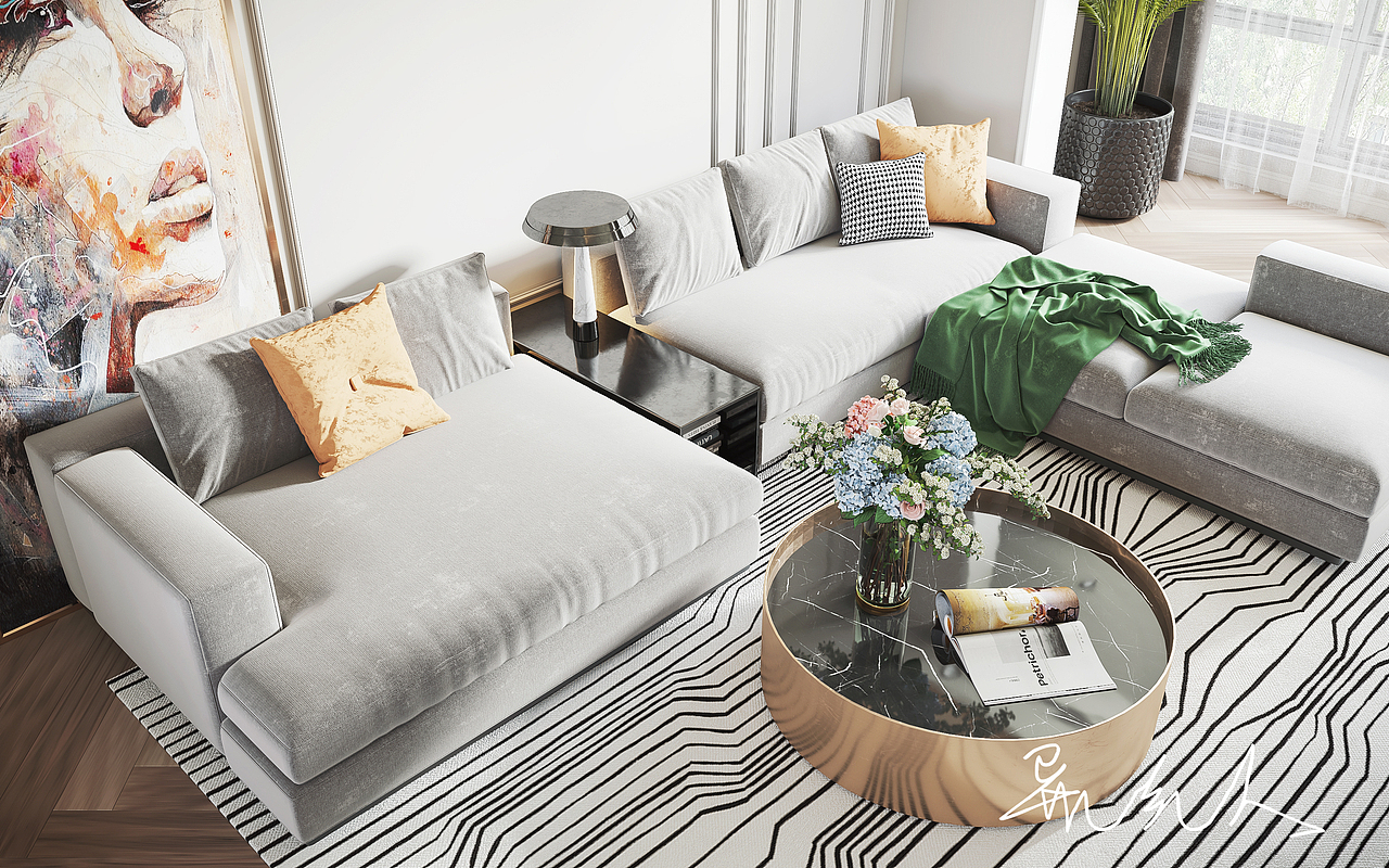 日常搬砖 现代轻奢客厅~（图ZMTkyOTM0MzM2） - 家装设计 - 站酷设计师异乡人y原创素材 - 站酷ZCOOL