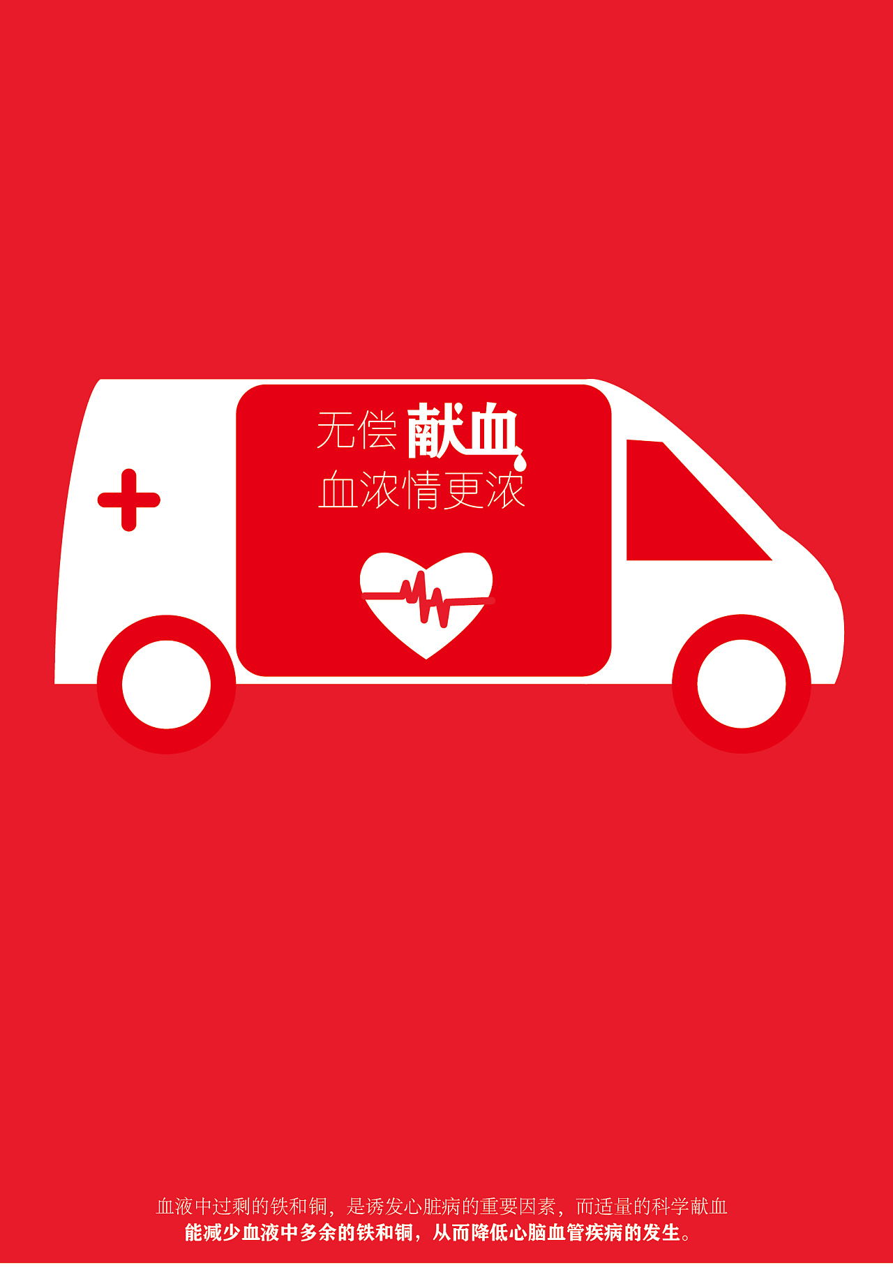 献血车海报图片