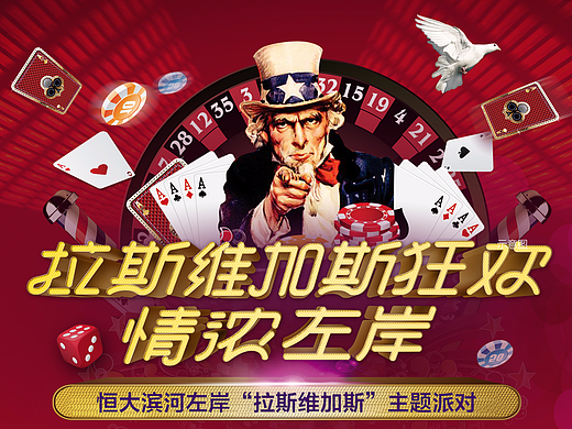 拉斯维加斯主题创作海报