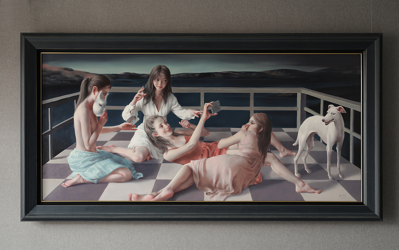 油画作品《行乐》|纯艺术|绘画|杨超油画 - 原创作品 - 站酷 (zcool)