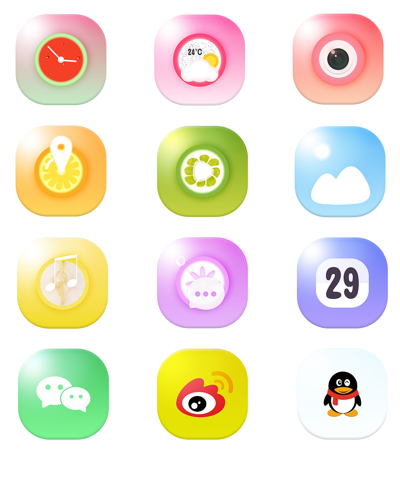 水果主题应用图标