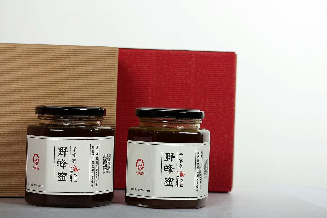 千家寨野蜂蜜包装设计（图ZMTAzNjI4MDEy） - 包装 - 站酷设计师赵阿弧原创素材 - 站酷ZCOOL