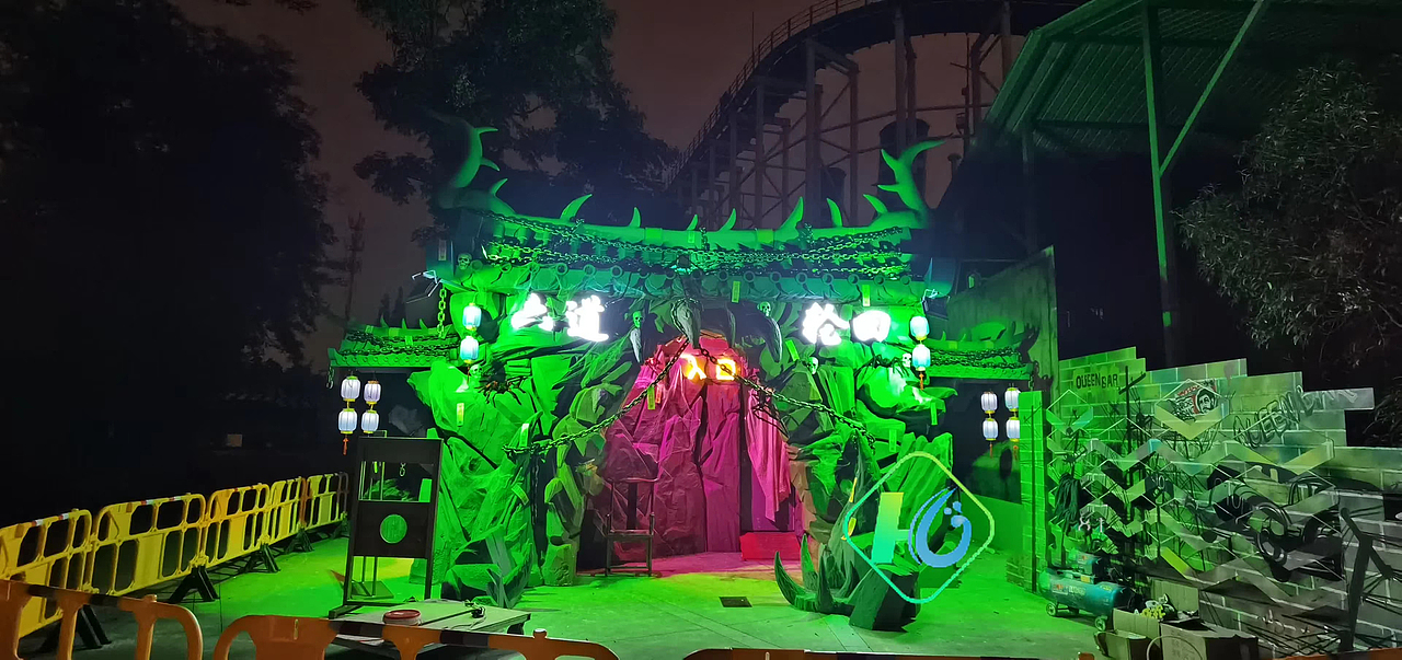 欢乐谷万圣节 | 集装箱鬼屋门头_y一kevin-站酷zcool