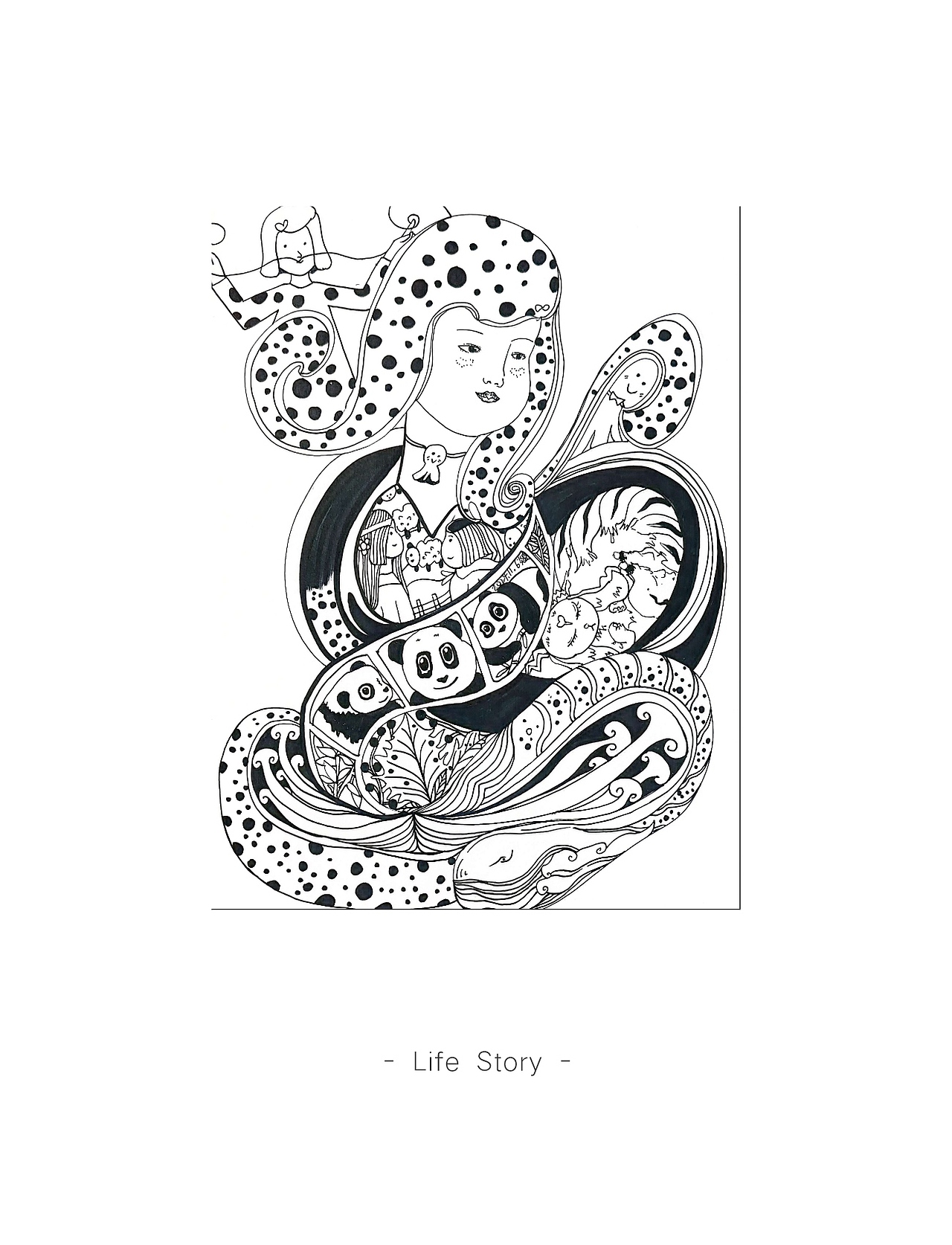 如果线条会说话（图ZMzgyMjY1MTY0） - 艺术插画 - 站酷设计师炎夏一一原创素材 - 站酷ZCOOL