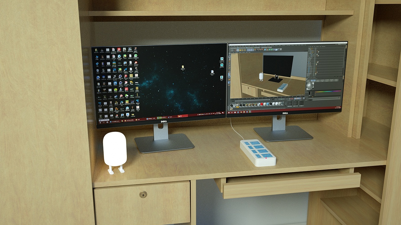 自用双屏 3d还原一下