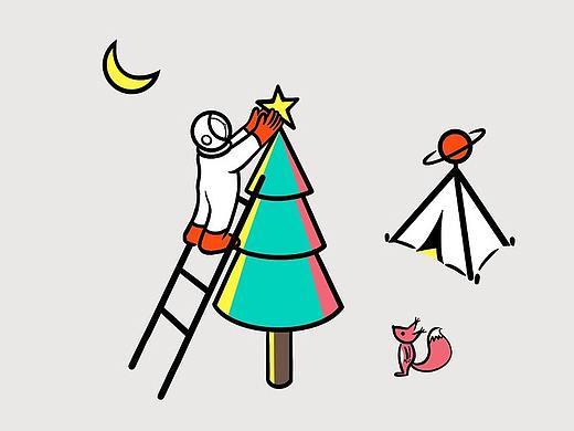 圣诞快乐！（个人主页-ZNDk4NTYwNDg=） - 艺术插画 - 站酷设计师晨凌ling原创素材 - 站酷ZCOOL