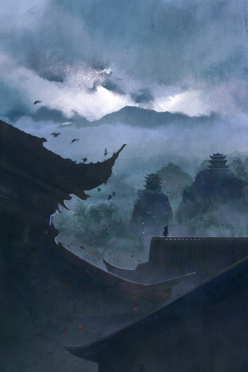 草长莺飞二月天（图ZMjQ1OTA1ODM2） - 艺术插画 - 站酷设计师RedMatcha_原创素材 - 站酷ZCOOL