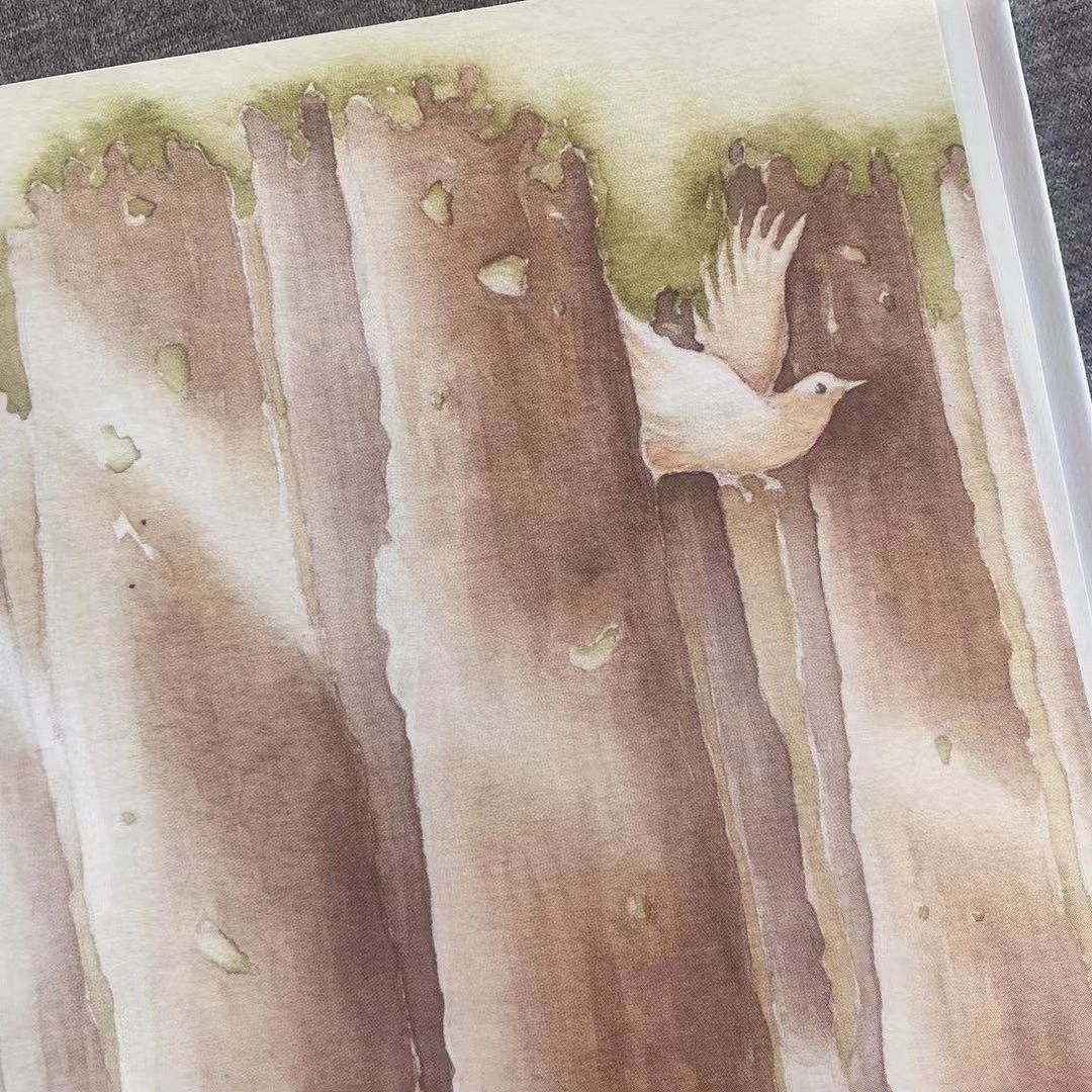 手绘水彩:为诗集配的画