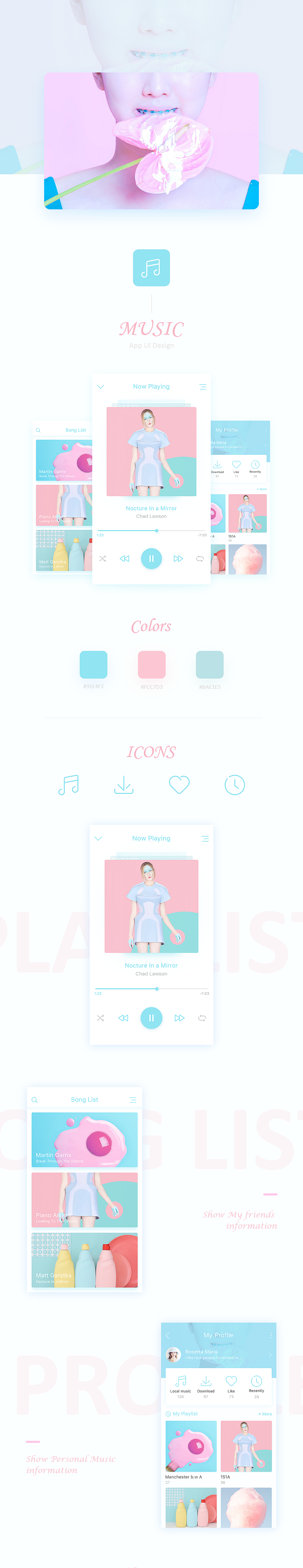 GUI页面配色练习——少女色（图ZNjk5NDU0ODQ=） - APP界面 - 站酷设计师Daisy_m原创素材 - 站酷ZCOOL