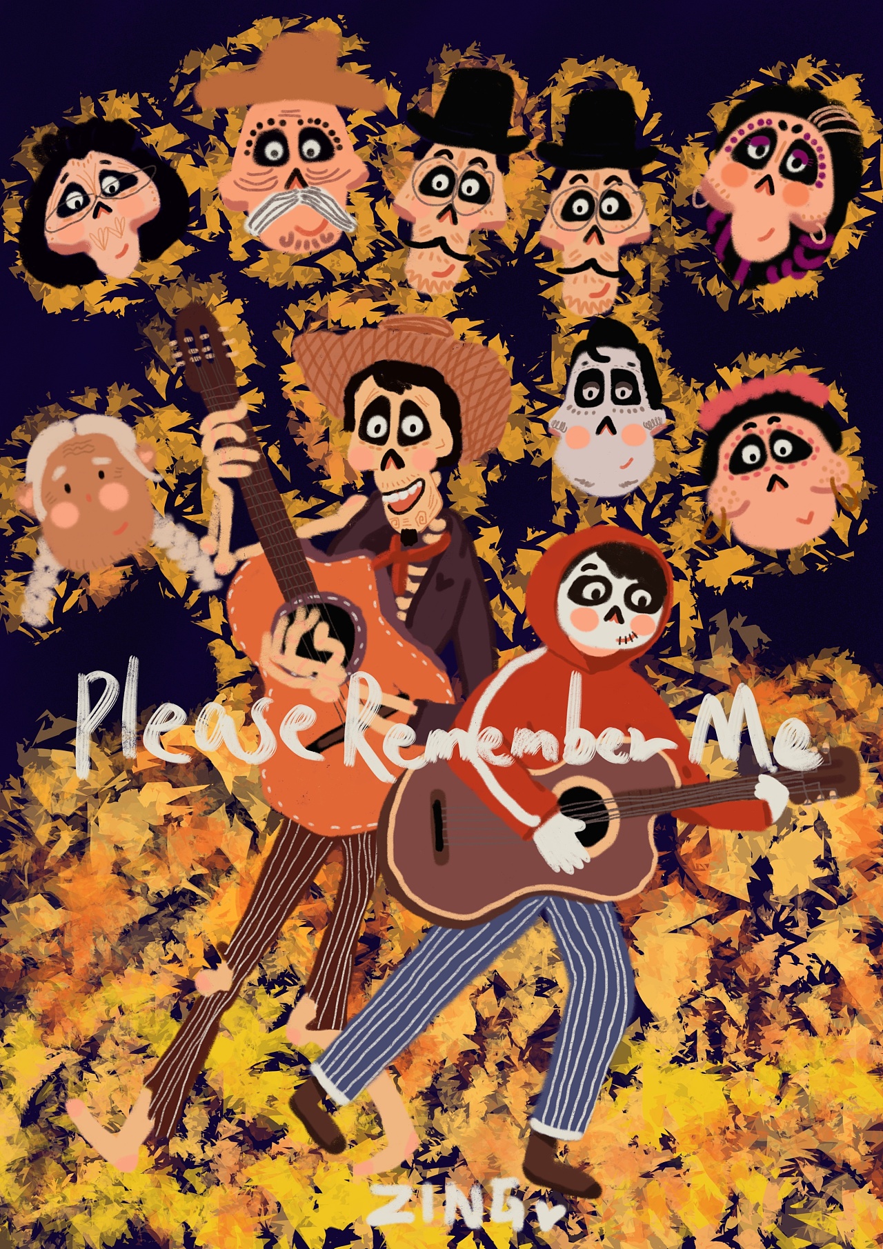 寻梦环游记---插画