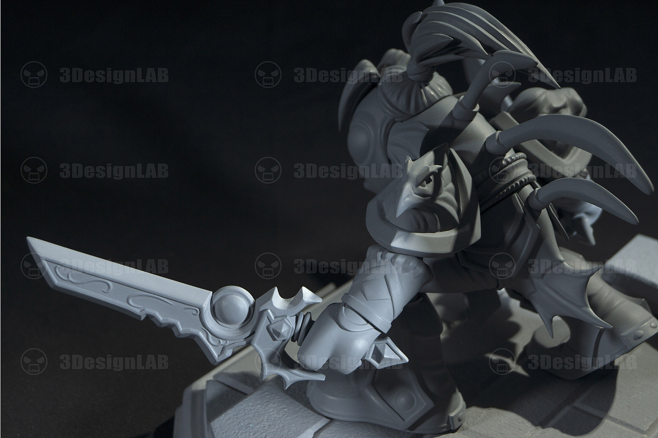 3DesignLab出品【小鱼人 Varimloc】灰模（图ZMTEyMzU3NzU2） - 手办/模玩 - 站酷设计师3DesignLab原创素材 - 站酷ZCOOL