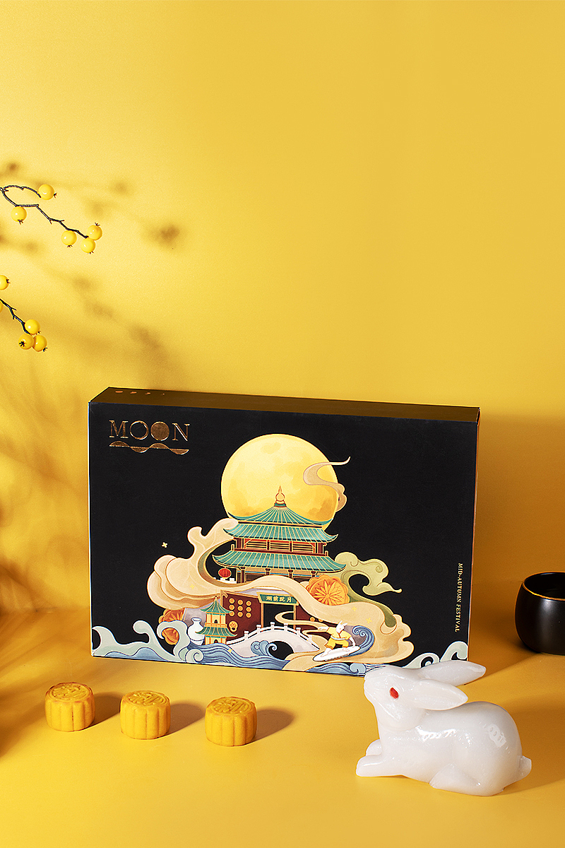 【方森园】中秋月饼礼盒包装设计——《潮前现月》(图ZMjE1ODg3ODYw) - 包装 - 站酷设计师方森园包装原创素材 - 站酷ZCOOL
