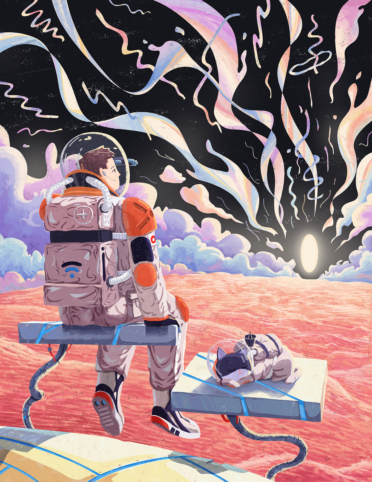 孤独之旅|插画|创作习作|陈烟头_原创作品-站酷zcool