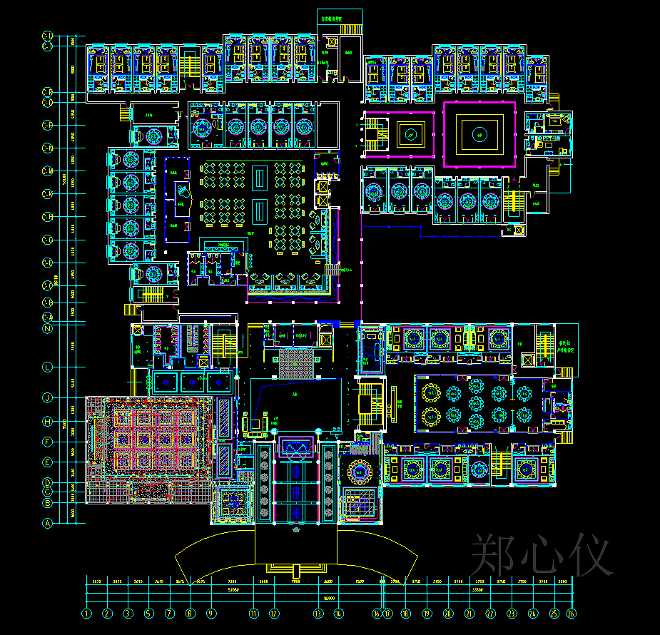 宴会厅施工图|空间|建筑设计|心仪18919699883 - 原创作品 - 站酷