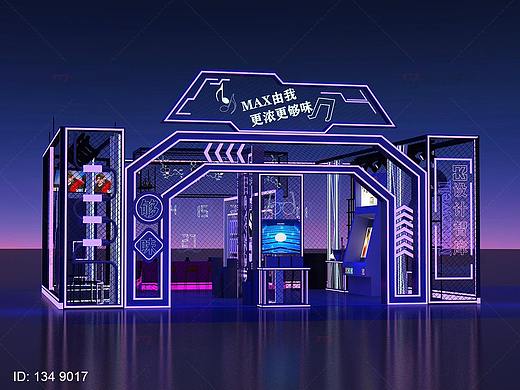展览展会展陈氛围快闪店3D效果图模型设计