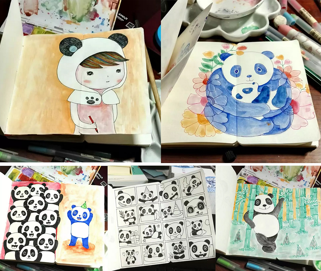 画一千只大熊猫的梦想(图ZNTcyMzYwOTI=) - 商业插画 - 站酷设计师钟小林原创素材 - 站酷ZCOOL