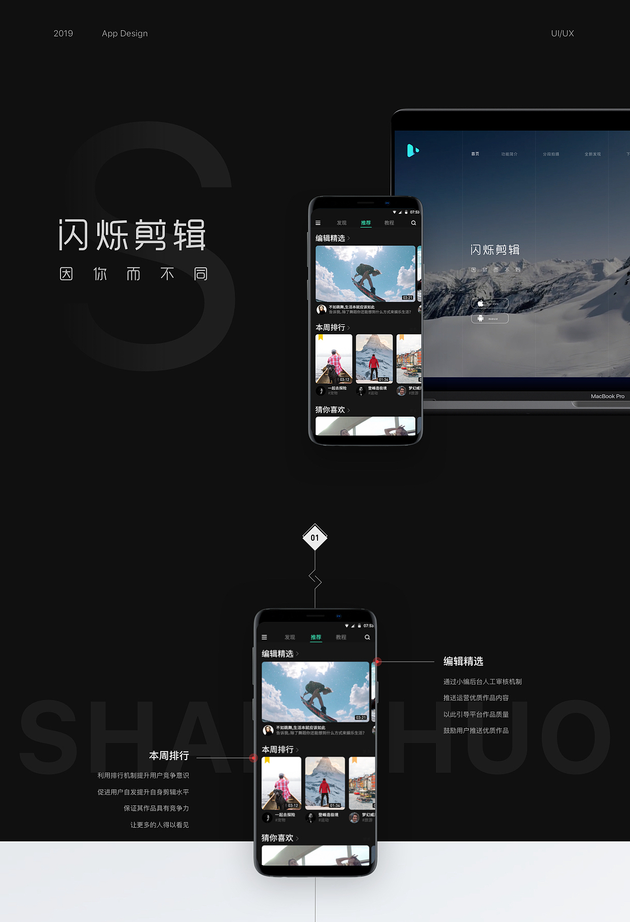 闪烁剪辑APP Design(主要看视频)
