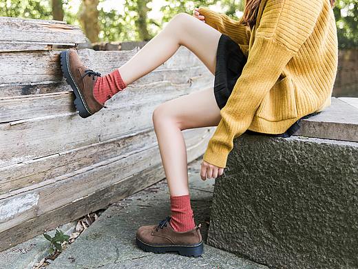 2018棉竹屋爆款秋冬女袜日系堆堆袜系列