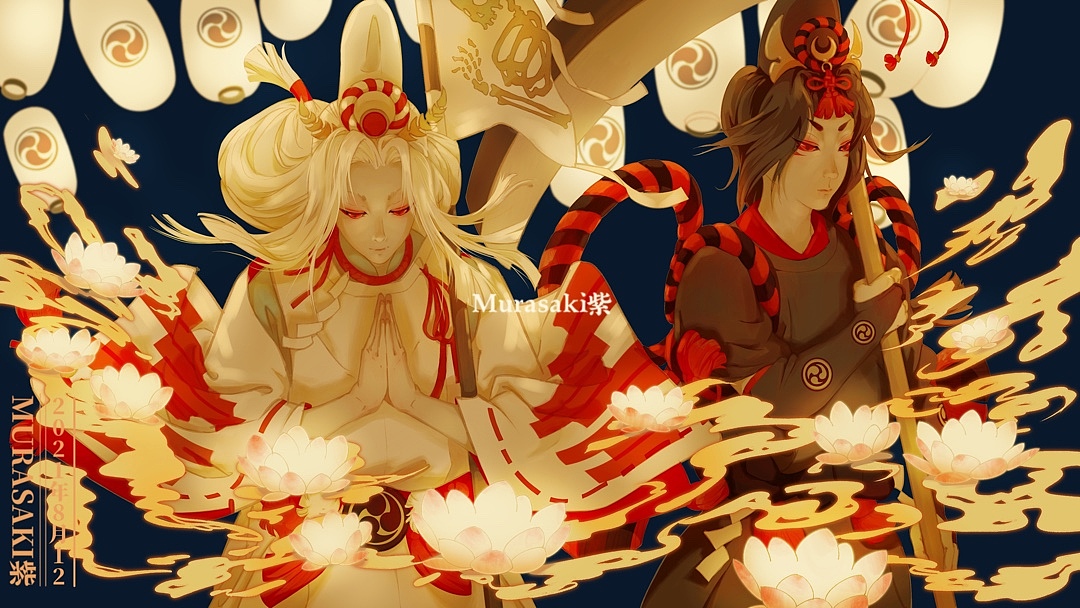 阴阳师同人插画（图ZMjY4MTczOTU2） - 创作习作 - 站酷设计师murasaki阿紫原创素材 - 站酷ZCOOL