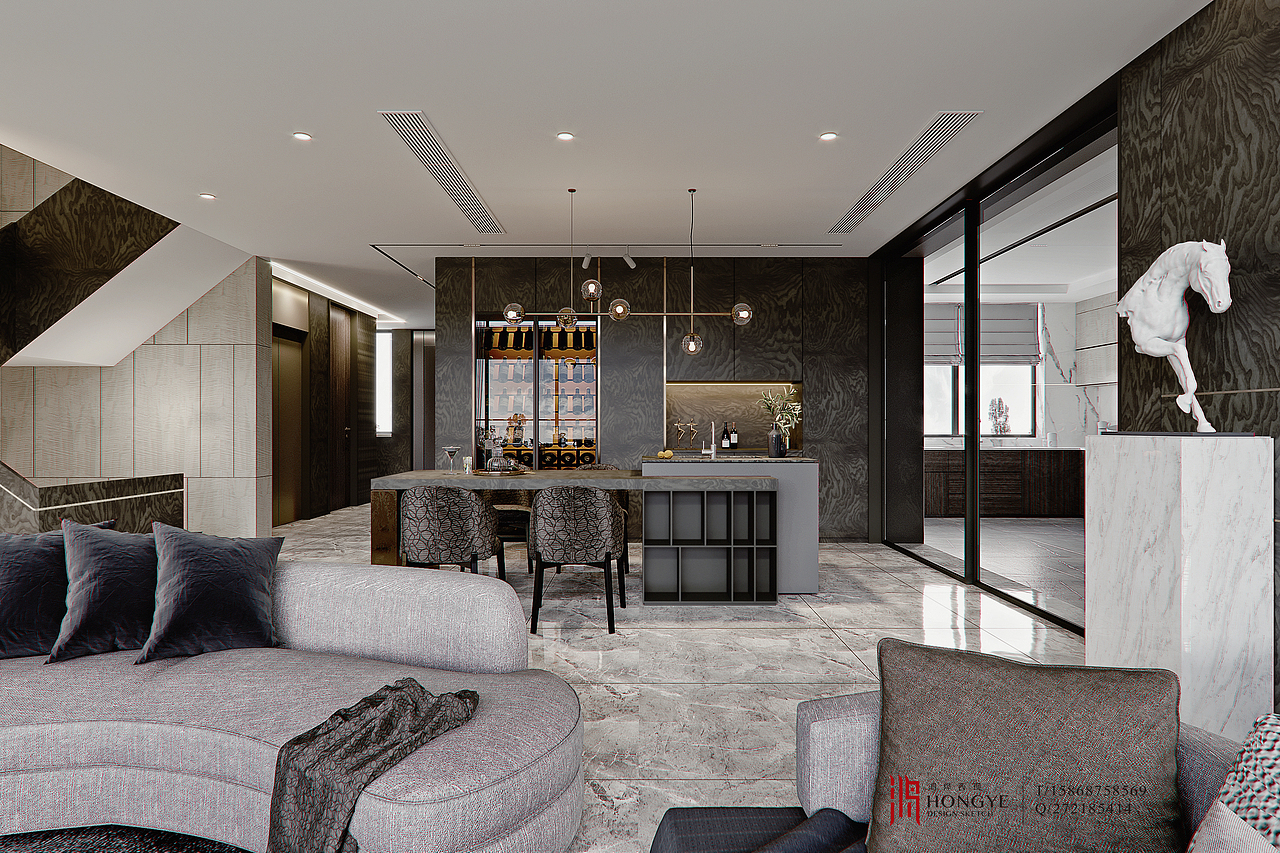 黑白灰简单（图ZMTY4MzczMjk2） - 家装设计 - 站酷设计师鸿烨表现原创素材 - 站酷ZCOOL