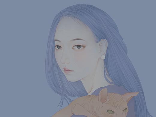 仿手绘 工笔画iPad重绘｜勾线过程&绘画过程