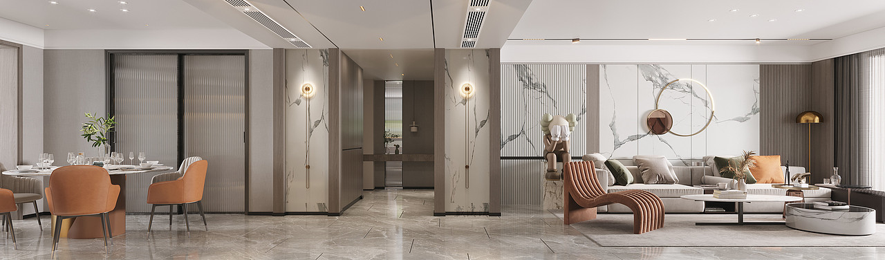 简约而有质感的现代风格住宅