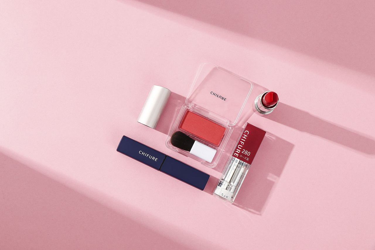 产品摄影-美妆摄影-口红眼影组合