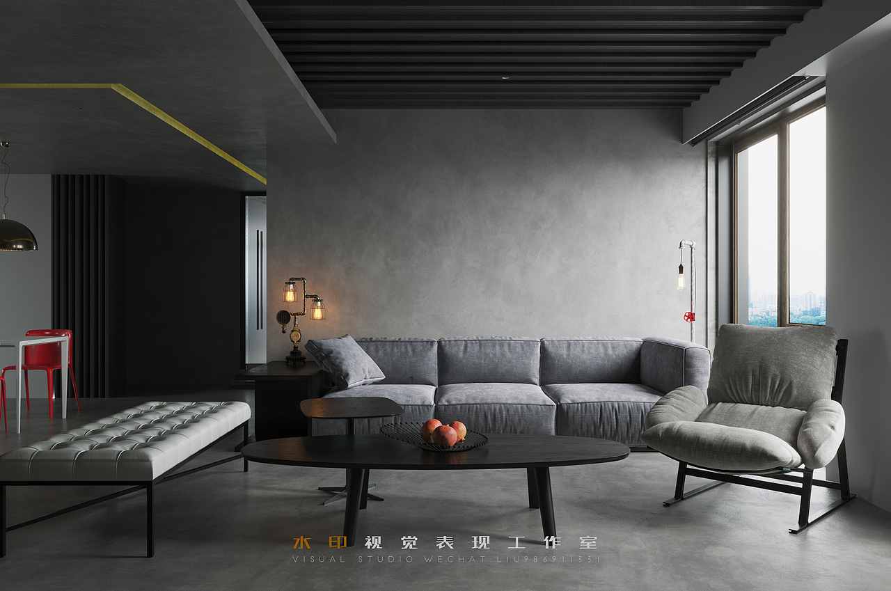 临摹-水泥灰空间,朴素自然!（图ZMjkwNDU3MDQw） - 家装设计 - 站酷设计师小黄小黄小黄小原创素材 - 站酷ZCOOL