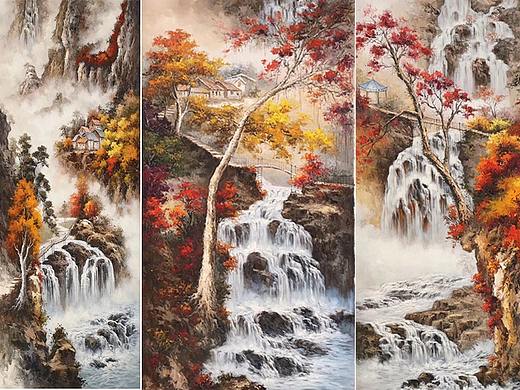 精品山水风景油画