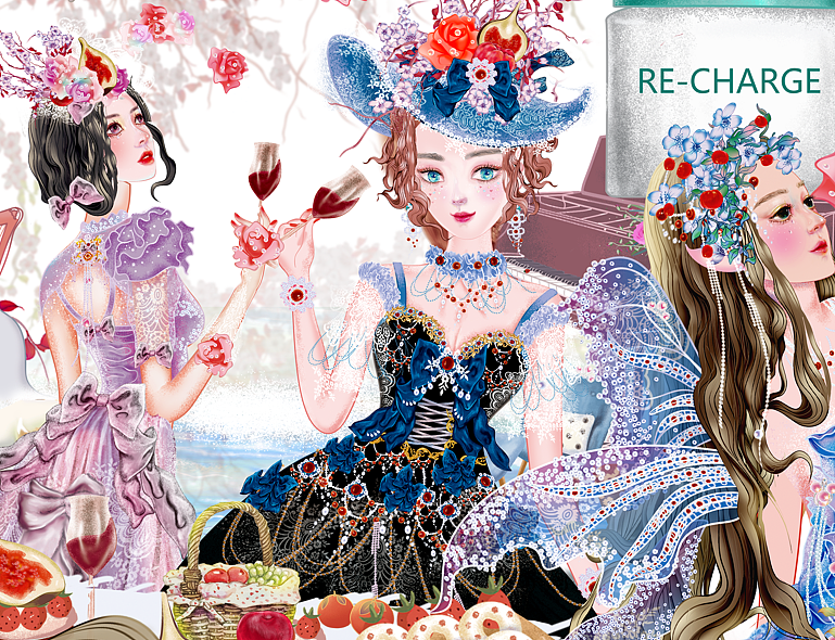 甜蜜下午茶（图ZMjk4ODA3MjI0） - 海报 - 站酷设计师YUAN俏俏原创素材 - 站酷ZCOOL