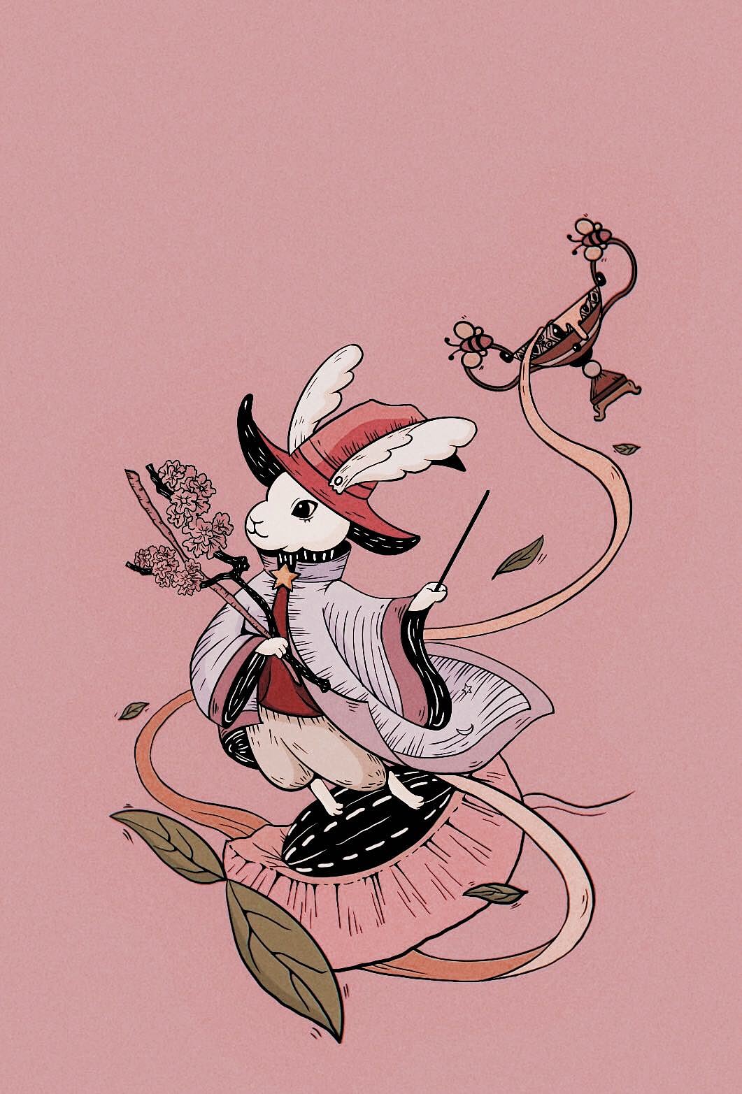 baec画师画的兔子图片