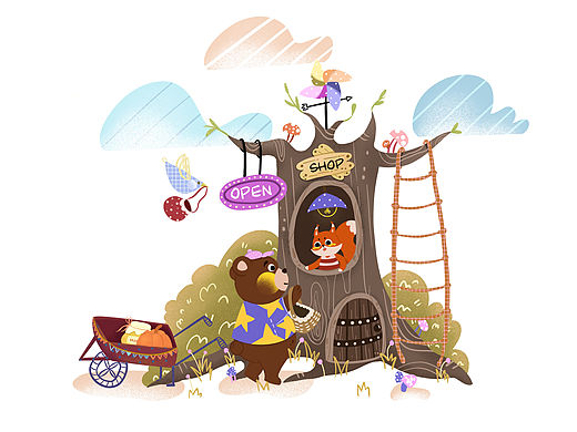 扁平风插画（个人主页-ZNjE3NzcxMjA=） - 儿童插画 - 站酷设计师陈现实原创素材 - 站酷ZCOOL