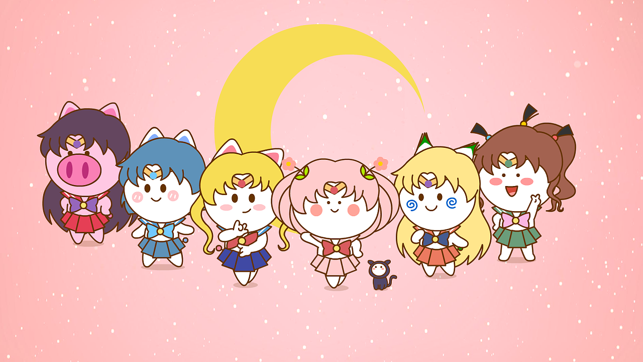 二花 桃小仙 微信表情 卡通动漫 头像壁纸~美少女战士