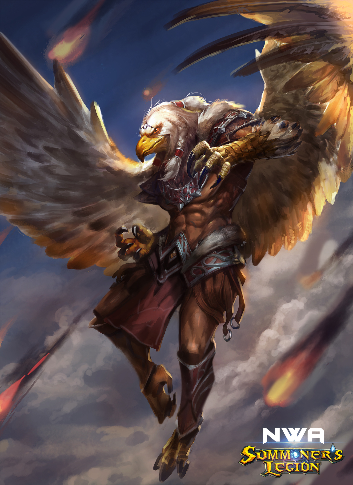 nwa给游戏《summoners legion 》做的插图,矮人,精灵,萨满等各大种族