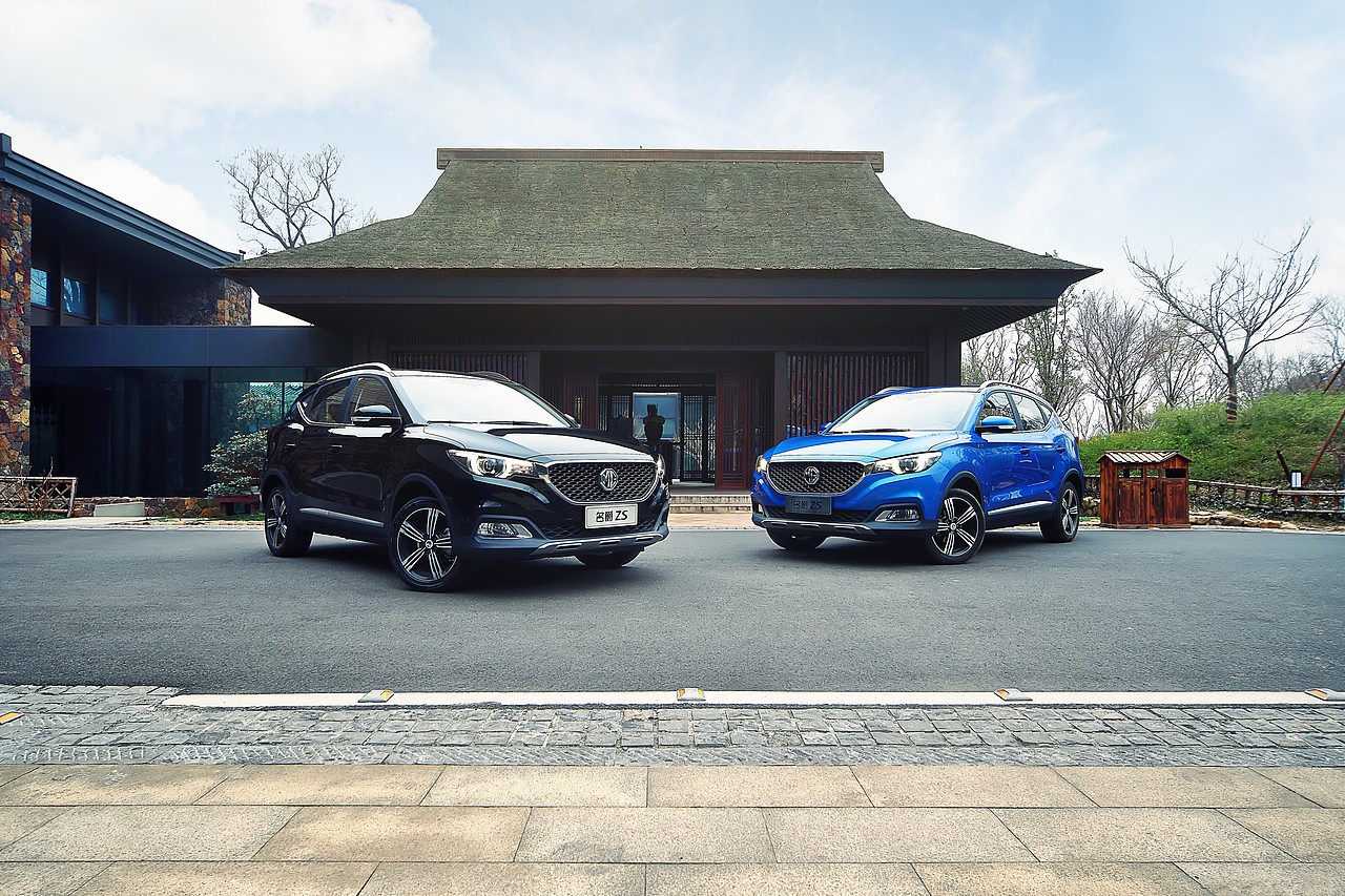 汽车——名爵ZS 车队（图ZODY3MjAzMTI=） - 产品摄影 - 站酷设计师糊叔原创素材 - 站酷ZCOOL