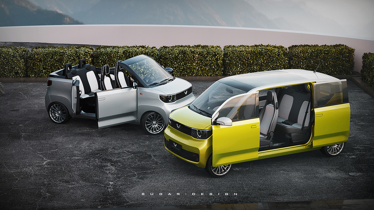 五菱宏光mini ev四座敞篷车新车预览