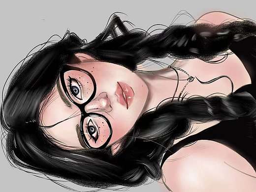 厚涂人物插画约稿。