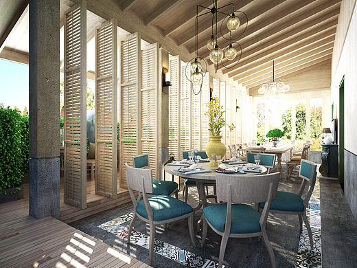 现代田园餐厅（个人主页-ZMjM5ODIxODQ=） - 家装设计 - 站酷设计师春作原创素材 - 站酷ZCOOL