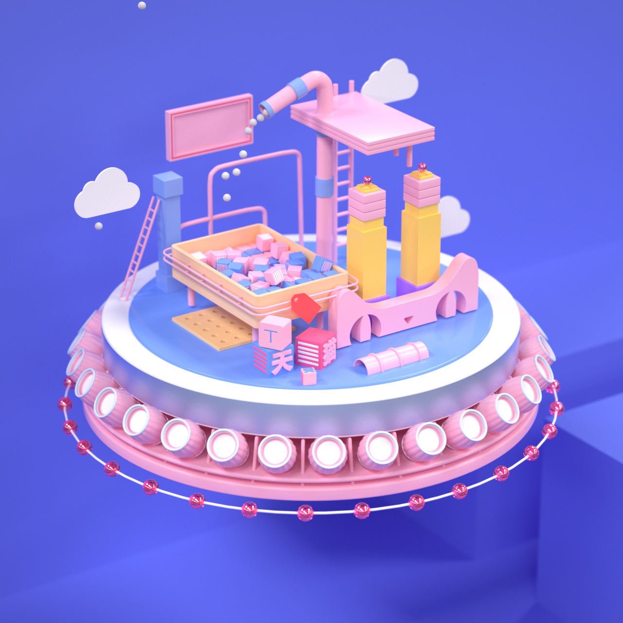 c4d作品——闲时作品|三维|动画/影视|我就是niaoniao - 原创作品