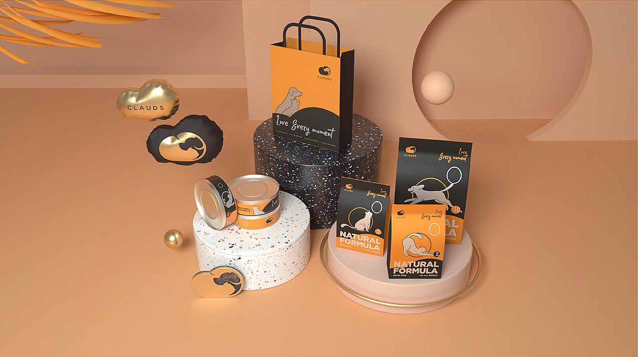 CLAUDS 宠物品牌全案设计(图ZMjgxMzg0NjY0) - 品牌 - 站酷设计师明明喜爱原创素材 - 站酷ZCOOL