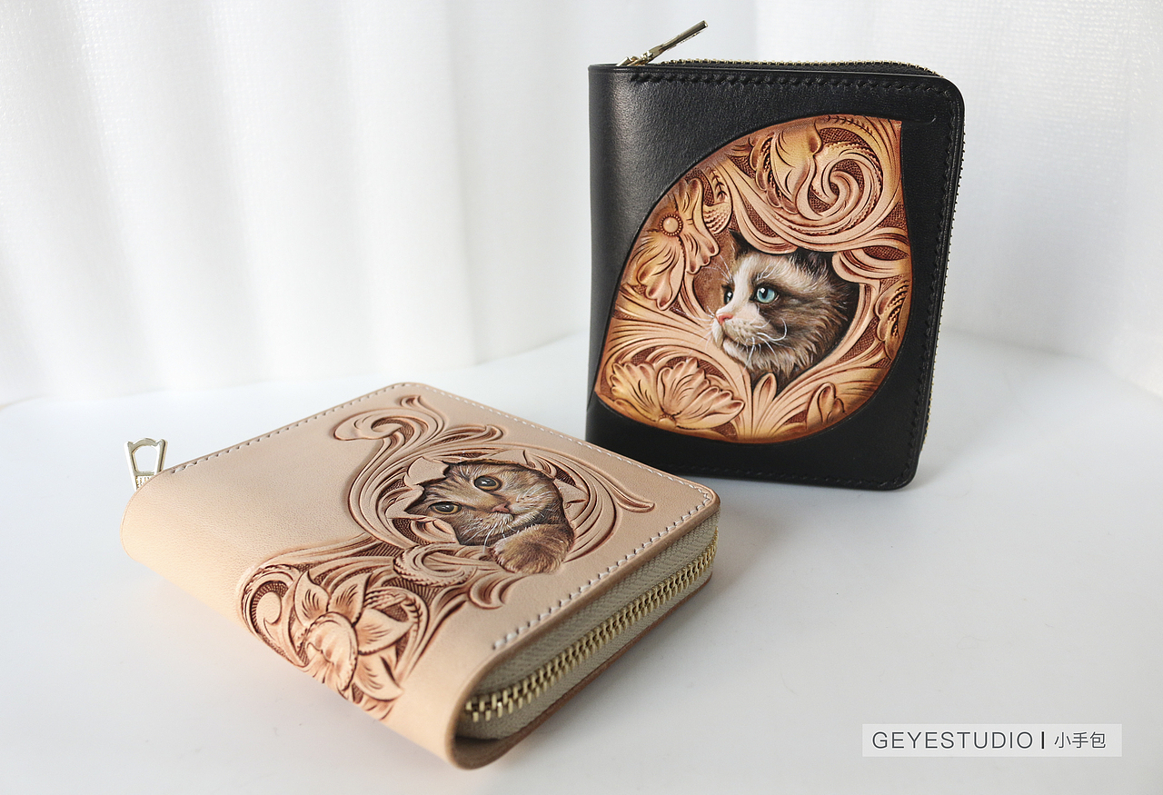 【革也皮雕】我可以过来蹭蹭你，你不可以主动来找我（图ZNjg0NzI5NzI=） - 工艺品设计 - 站酷设计师革也GeYe原创素材 - 站酷ZCOOL